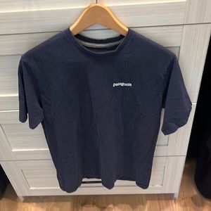 Patagonia men’s short sleeve T shirt size small Blue